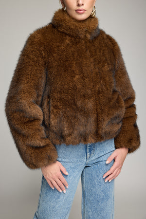 JAMIE FAUX FUR JACKET