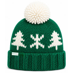 Bits & Bows Bobble Hat in Evergreen