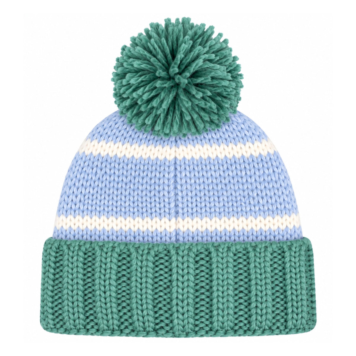 Bits & Bows Bobble Hat in Blue Golf