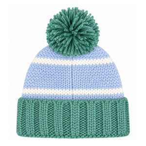 Bits & Bows Bobble Hat in Blue Golf