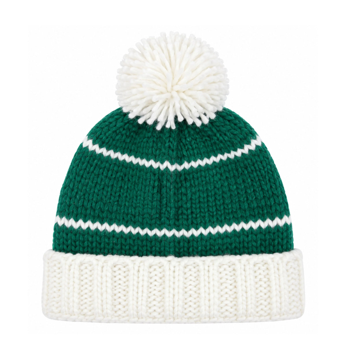 Bits & Bows Bobble Hat in Green Golf