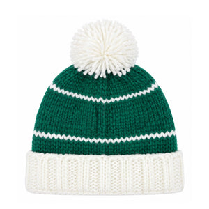 Bits & Bows Bobble Hat in Green Golf