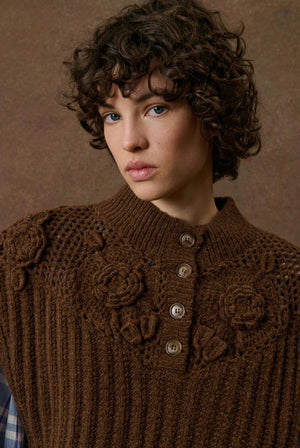 Louise Misha Songia Sweater in Burn Earth
