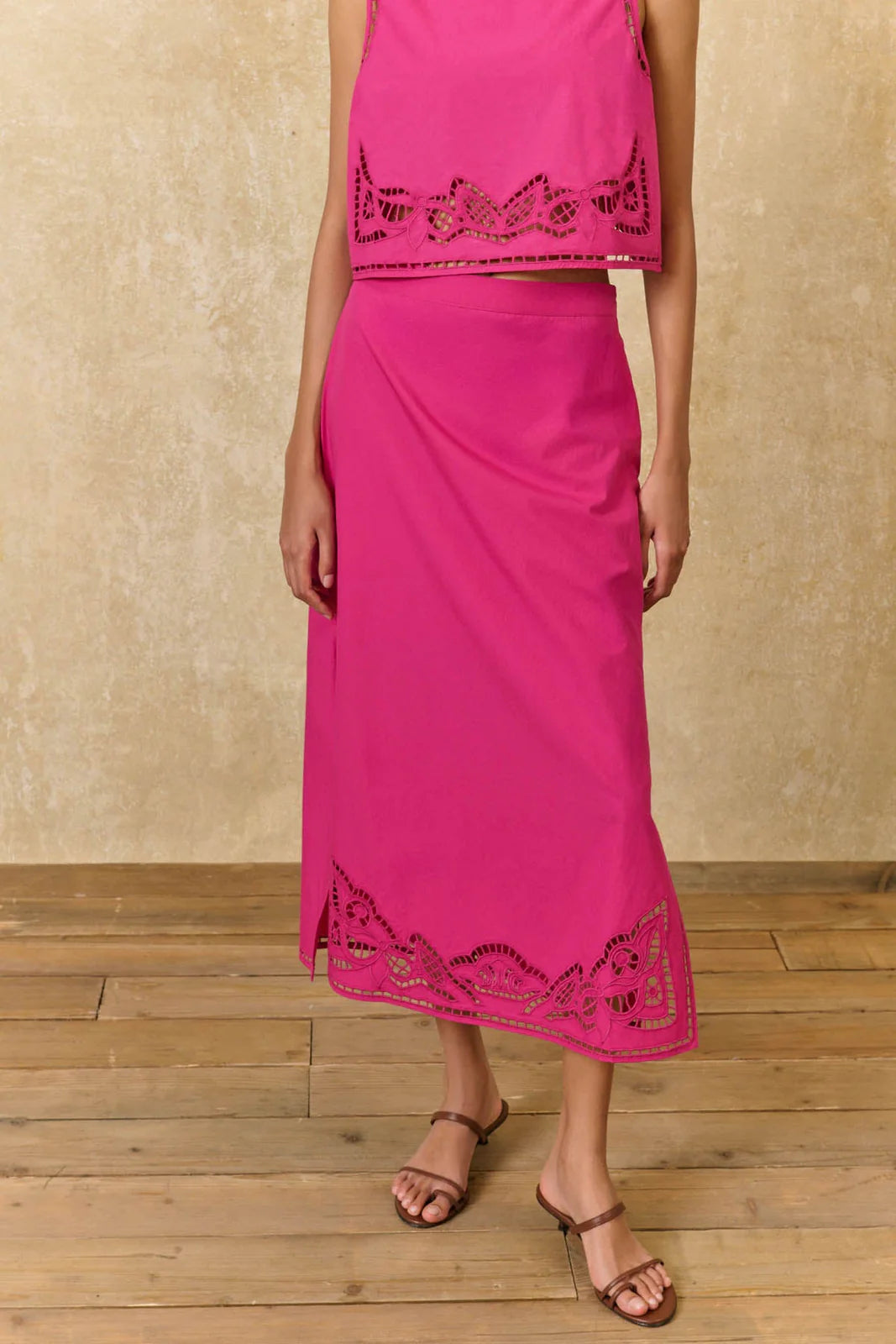 Louise Misha Amarante Skirt in Fuchsia