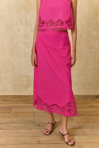 Louise Misha Amarante Skirt in Fuchsia