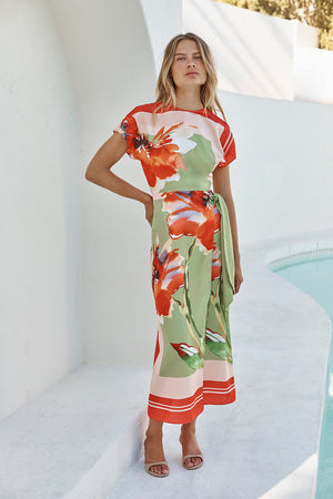 Misa Devorah Dress in Scarf Flora