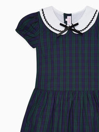 La Coqueta Xana Dress in Navy Check