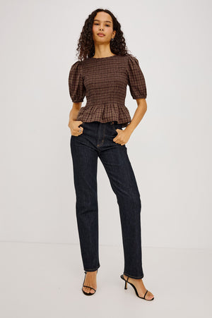 Rails Zane Top in Espresso Olive