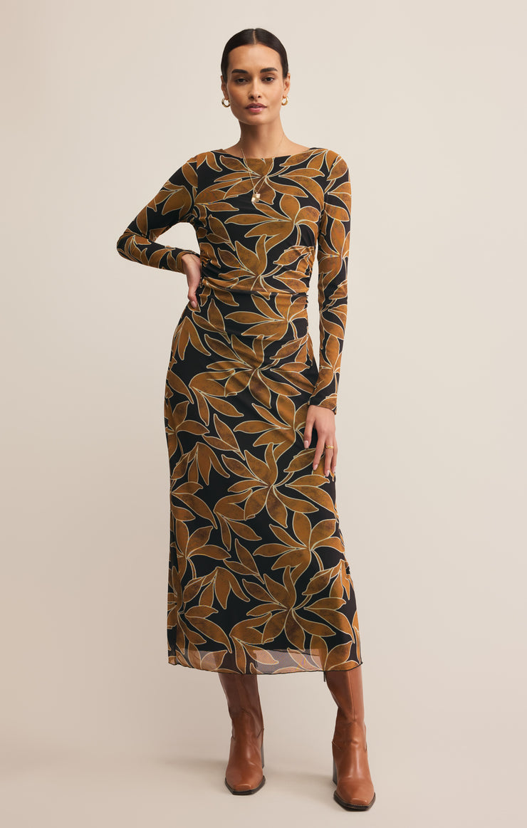 Z Supply Spellbound Mesh Floral Dress in Coconut