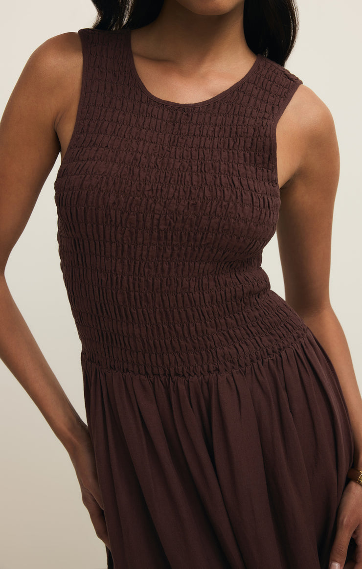 Z Supply Juniper Maxi Dress in Chocolate Cherry
