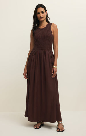 Z Supply Juniper Maxi Dress in Chocolate Cherry