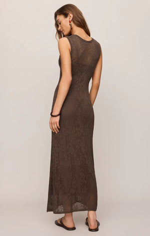 Z Supply Claremont Midi Dress in Cocoa Latte