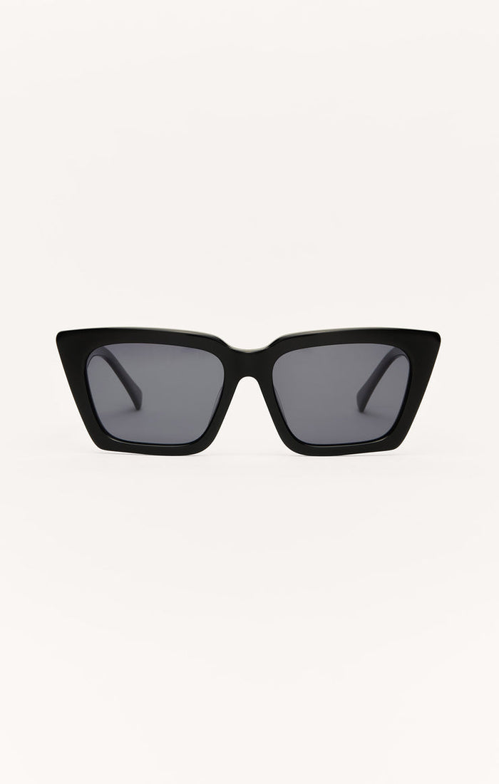 Z Supply Feel Good Sunglasses in Polished Black/Grey