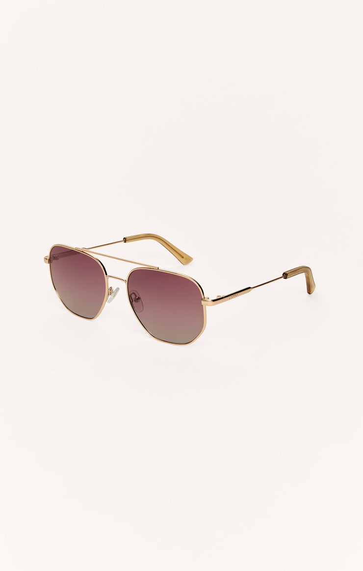 Z Supply Highway Sunglasses in Rose Gold