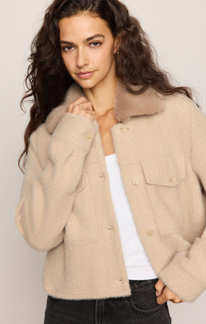 Z Supply Peyton Jacket in Soft Ecru