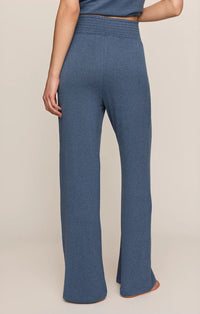 Z Supply Dawn Smocked Lounge Pant in True Navy