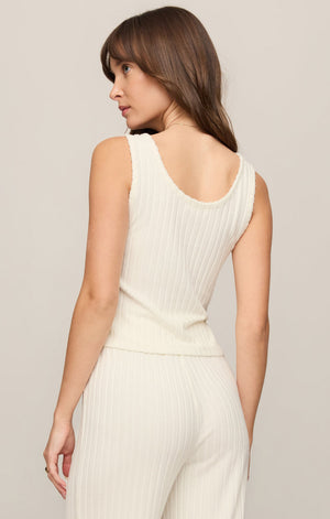 Z Supply Double Scoop Rib Tank in Bone