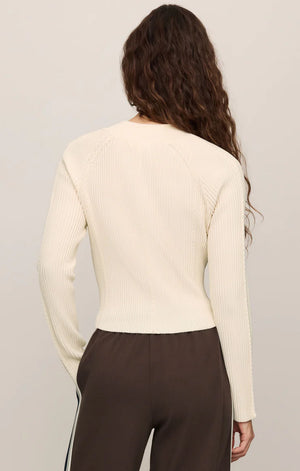 Z Supply Summit Half Zip Sweater in Sandstone