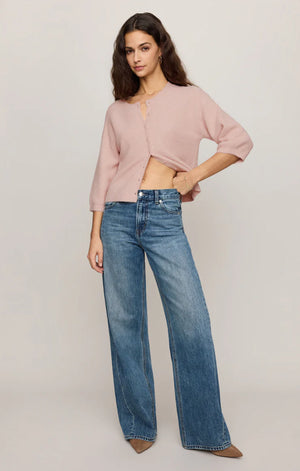 Z Supply 3/4 Sleeve Valor Cardigan in Soft Blush