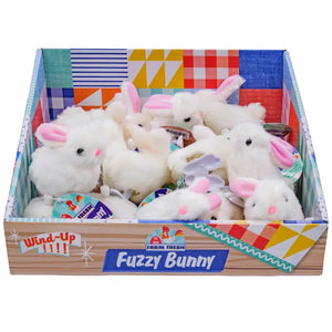 Toysmith Farm Fresh Wind Up Fuzzy Bunny