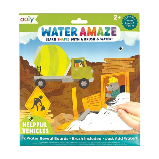 OOLY Water Amaze Water Reveal Boards in Helpful Vehilcles