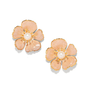 The Pink Reef - The Pink Reef Small Hand painted Floral in Cashmere