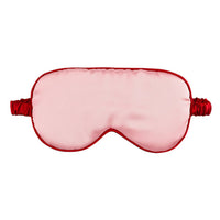 Bella Sleep Spa Sleep Mask in Ornament in Blush + Burgundy Trim