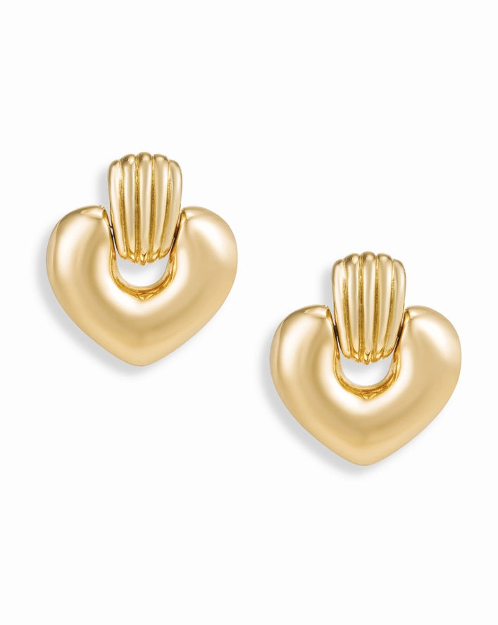 Mod + Jo Lydia Statement Heart Earrings