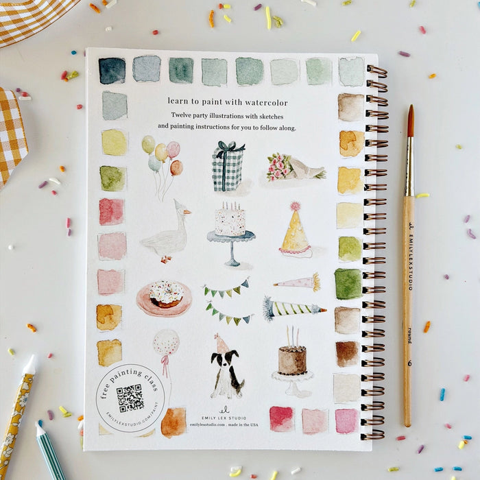 emily lex studio Celebrate Watercolor Workbook