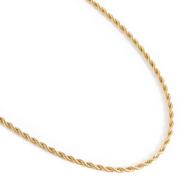 Mashallah Gold Rope Chain Necklace