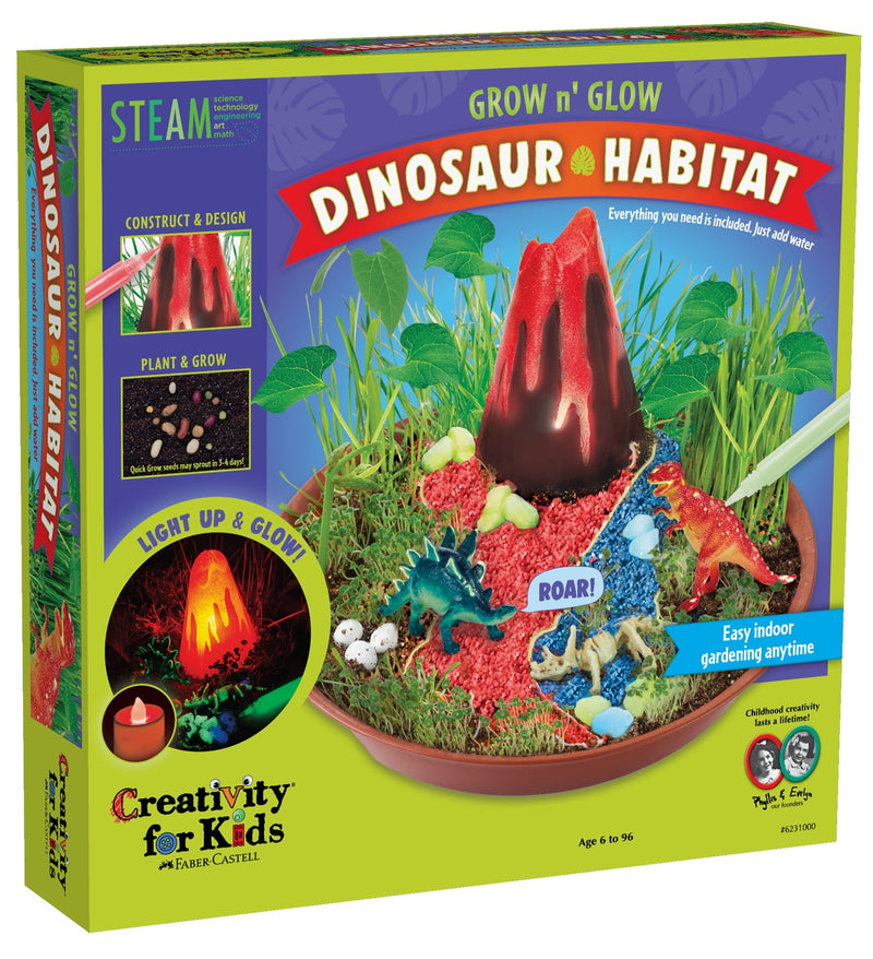 Faber-Castell Grow N’ Glow Dinosaur Habitat DIY Craft Kit