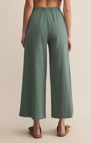 Z Supply Scout Jersey Flare Pant in Hunter Green