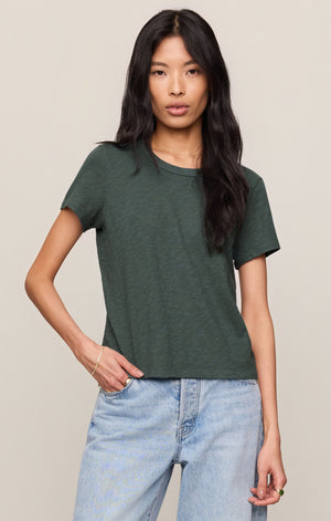 Z Supply Junie Slub Tee in Emerald Cove