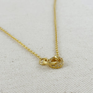 GoldFi 18k Gold Filled Linked CZ Necklace