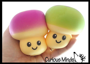 Curious Minds Toys Mushroom Squishy Squeeze Stress Ball