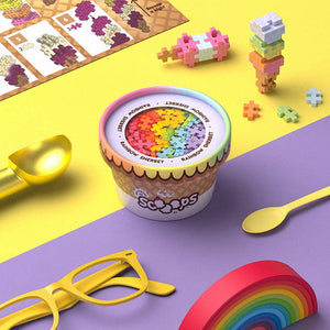 Plus-Plus USA Scooops Rainbow Sherbet Set