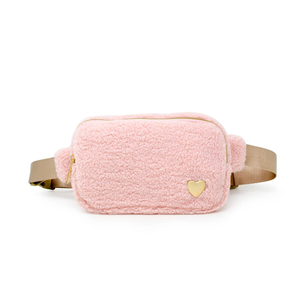 Zomi Gems Fuzzy Belt Bag w/ Heart - Multiple Colors!