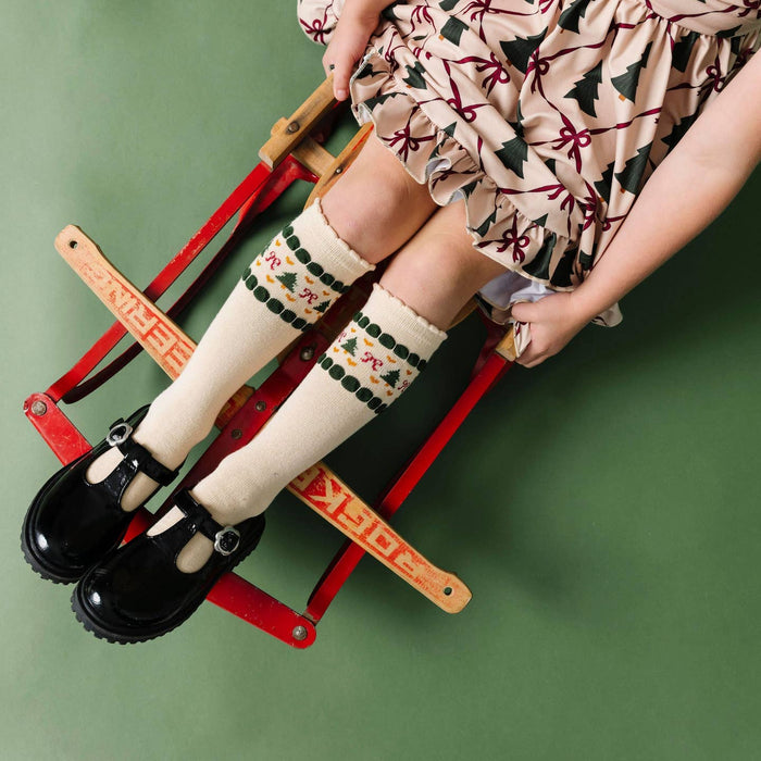 Little Stocking Co. Knee High Socks in Faire Isle