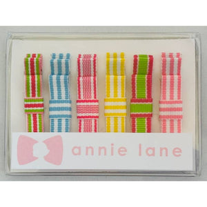 Annie Lane Hair Bows, Set of 6-Multiple Styles!
