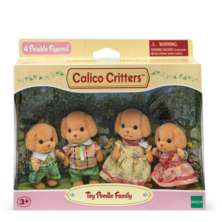 Calico Critters Toy Poodle Dog Family