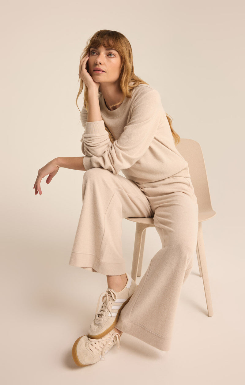 Z Supply Tessa Cozy Pant in Heather Oatmeal