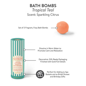 Studio Oh! Petit Bonbon Dreamy Teal Bath Bombs