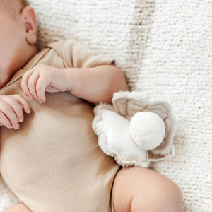 Little Lamb Kind Oyster Rattle
