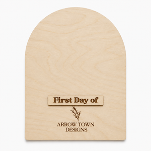 Arrow Town Designs Interchangeable First & Last Day of School Board