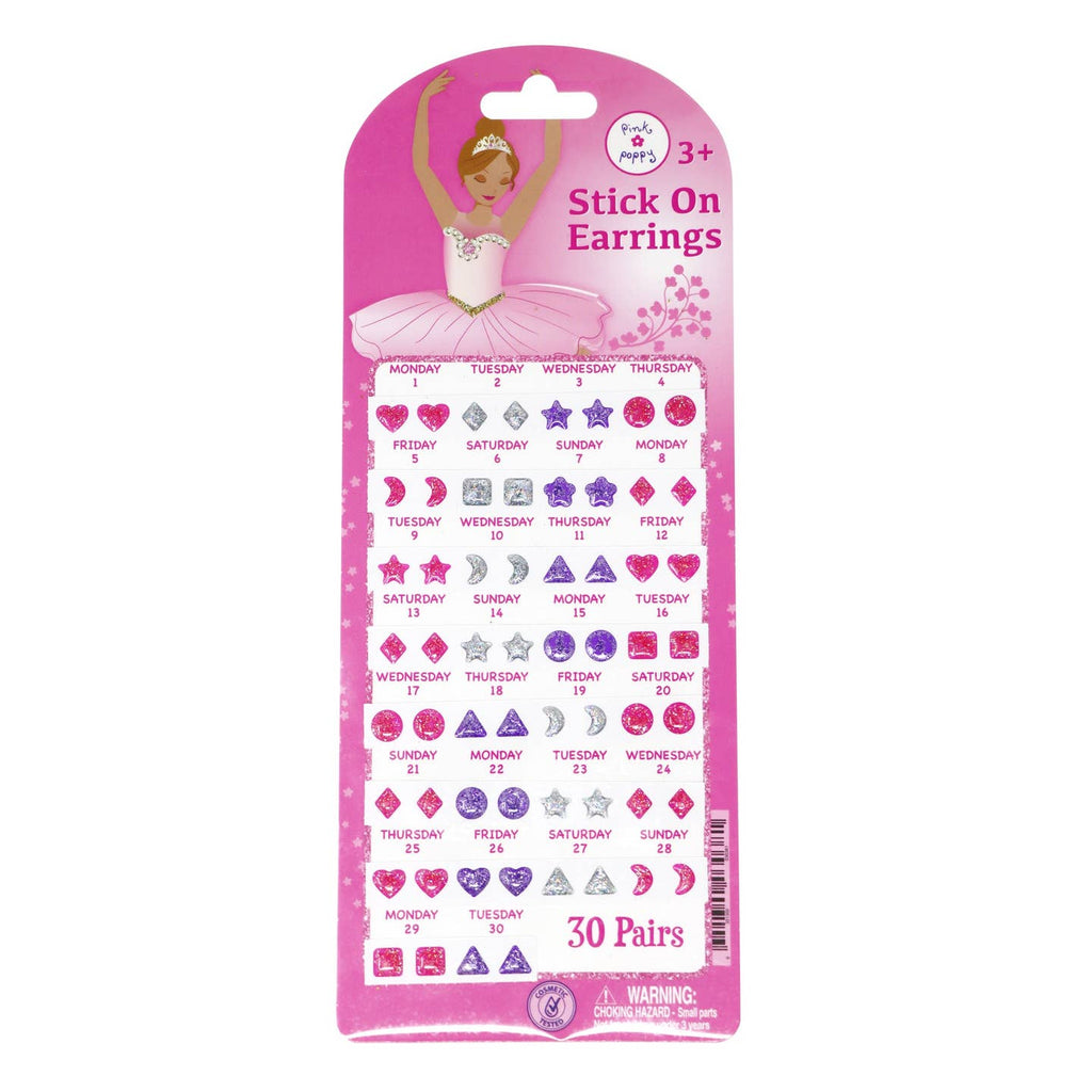 Pink Poppy Stick on Earrings - Multiple Styles!