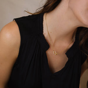 GoldFi 18k Gold Filled Linked CZ Necklace