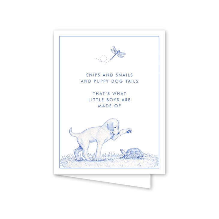 Dogwood Hill Snips + Snails Baby Card