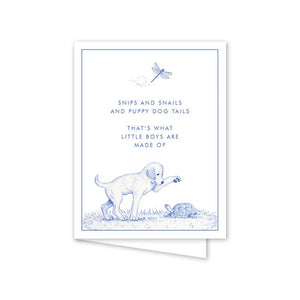 Dogwood Hill Snips + Snails Baby Card