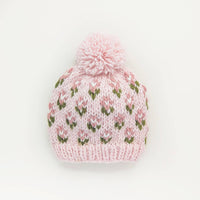 Huggalugs Beanie Hat in Blush Bitty Blooms