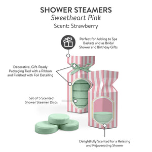 Studio Oh! Petit Bonbon Sweetheart Pink Shower Steamers